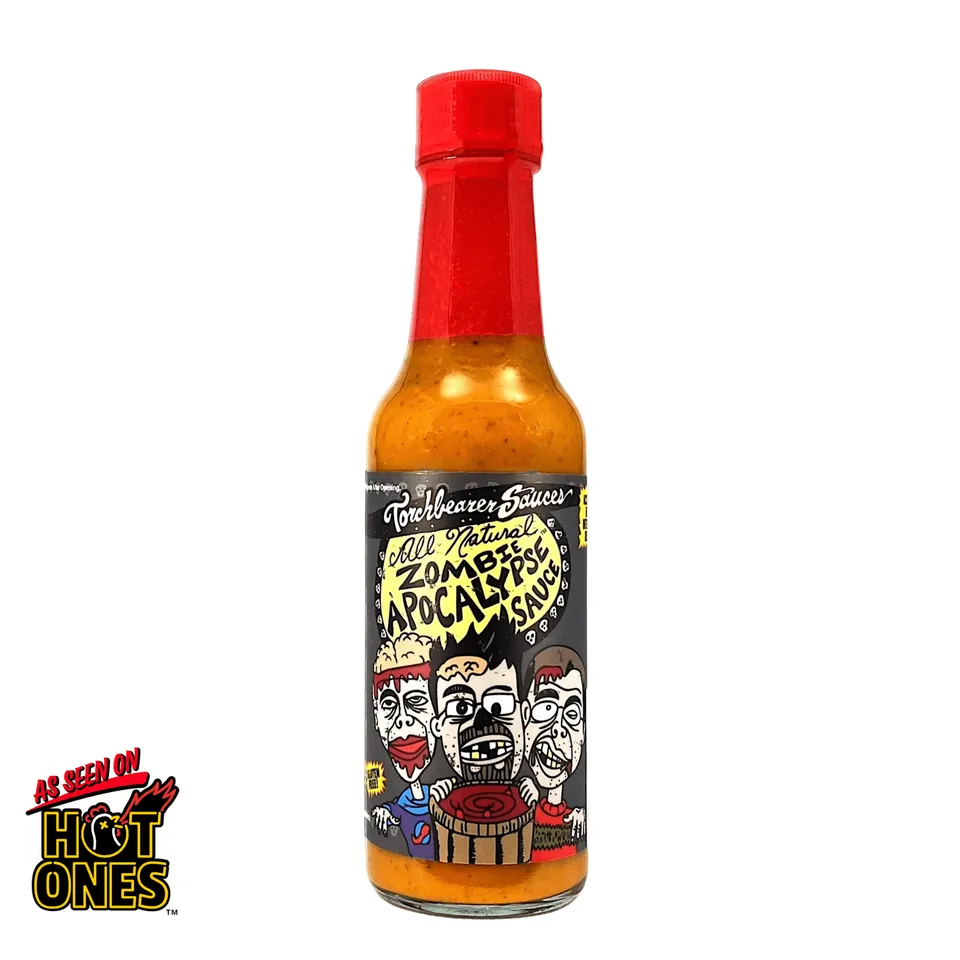 torchbearer-zombie-apocalypse-sauce-piquante-ghost-pepper-5oz image 1