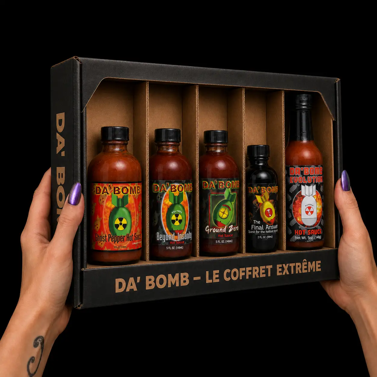 da-bomb-coffret-5-sauces-extr-mes-hot-ones-d-fi image 2