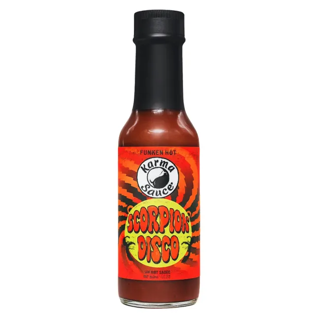 scorpion-disco-karma-sauce-piquante-4-piments-extr-mes-148ml image 1