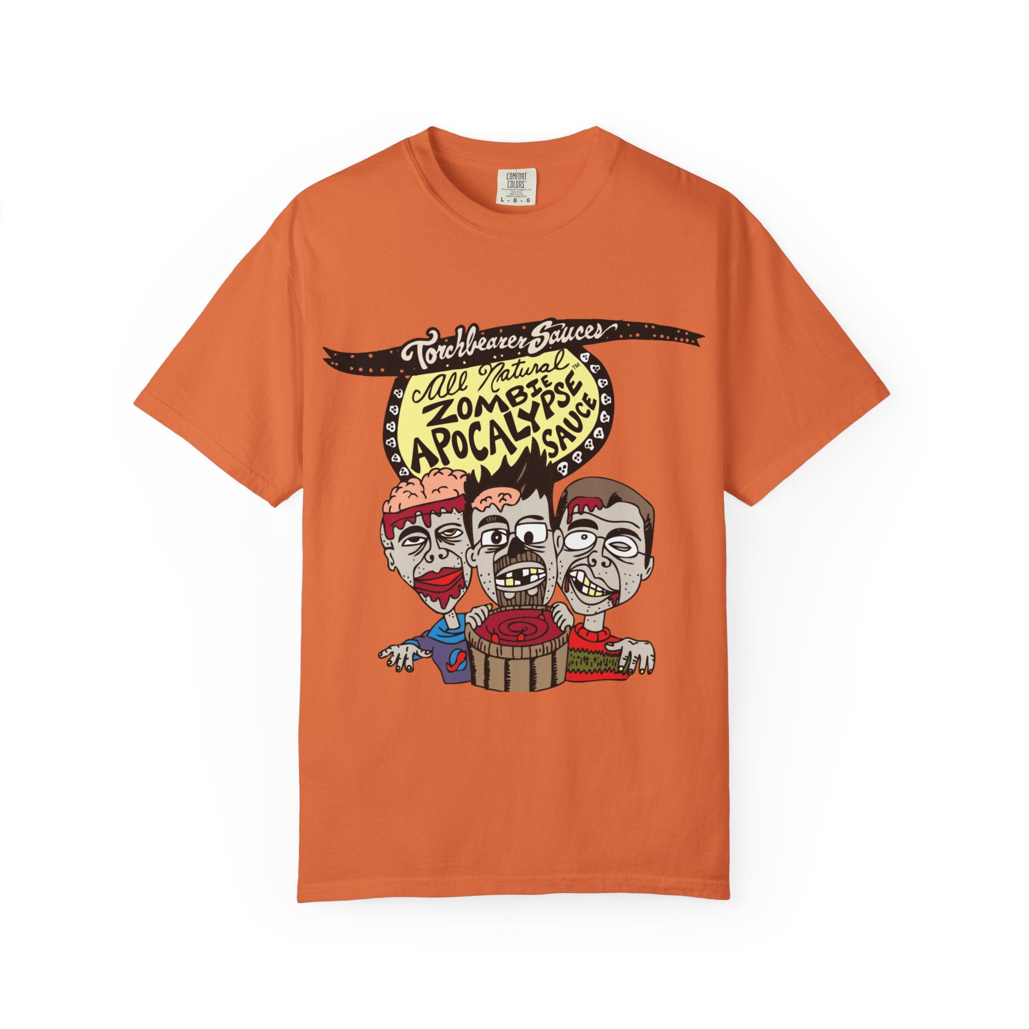 torchbearer-zombie-apocalypse-t-shirt-coton-rouge-unisexe image 4