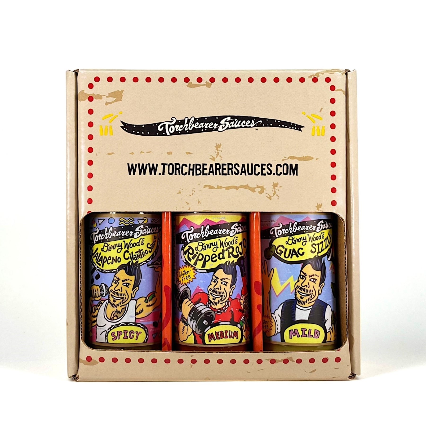 torchbearer-danny-wood-coffret-3-sauces-piquantes-assortiment image 1