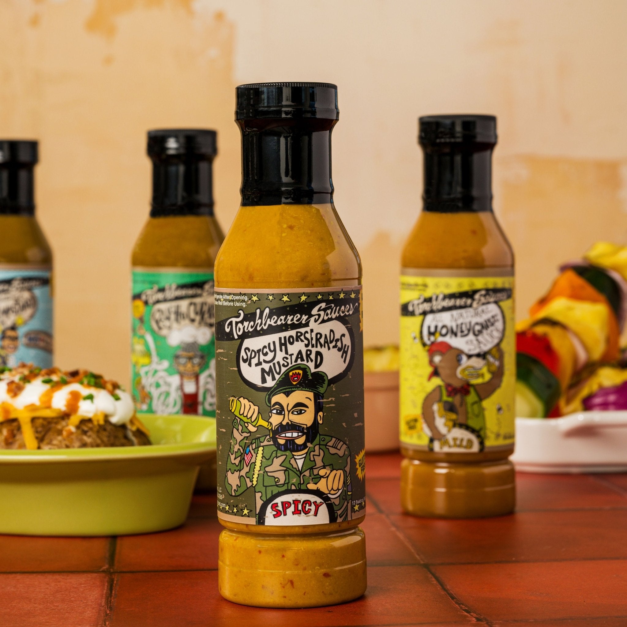 torchbearer-spicy-horseradish-mustard-moutarde-piquante-raifort-355-ml image 2