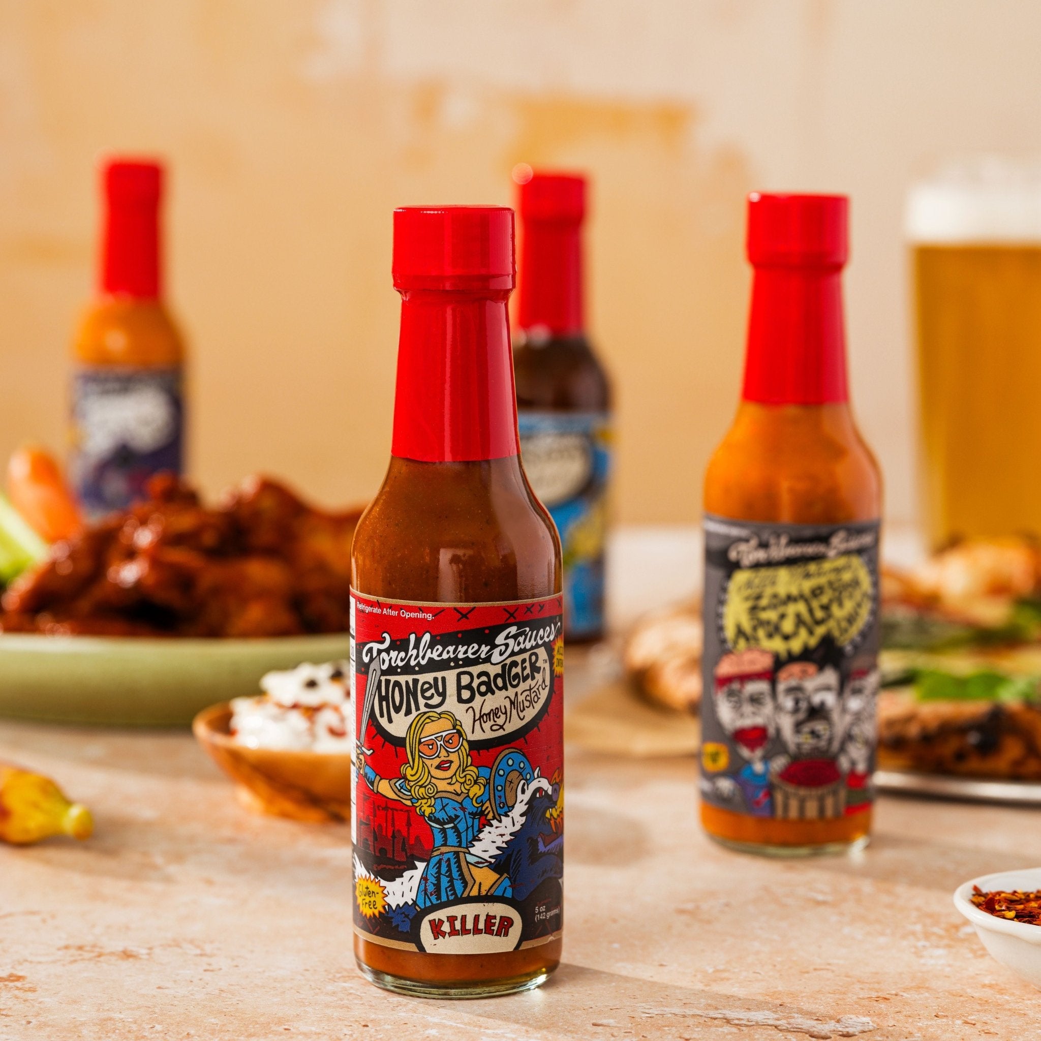 torchbearer-honey-badger-sauce-miel-moutarde-piquante-5-oz image 3