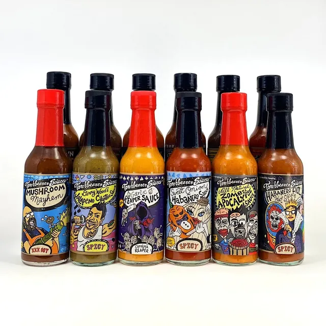 torchbearer-mixed-coffret-12-sauces-piquantes-assortiment image 1