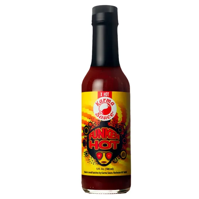 karma-funken-hot-sauce-148-ml-lime-ail-ghost-pepper image 1