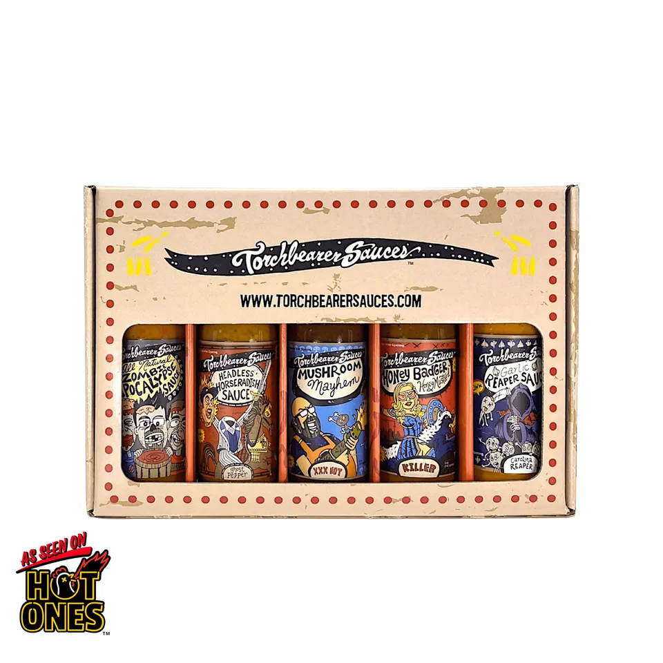 torchbearer-famous-5-pack-sauces-hot-ones-coffret-5 image 1