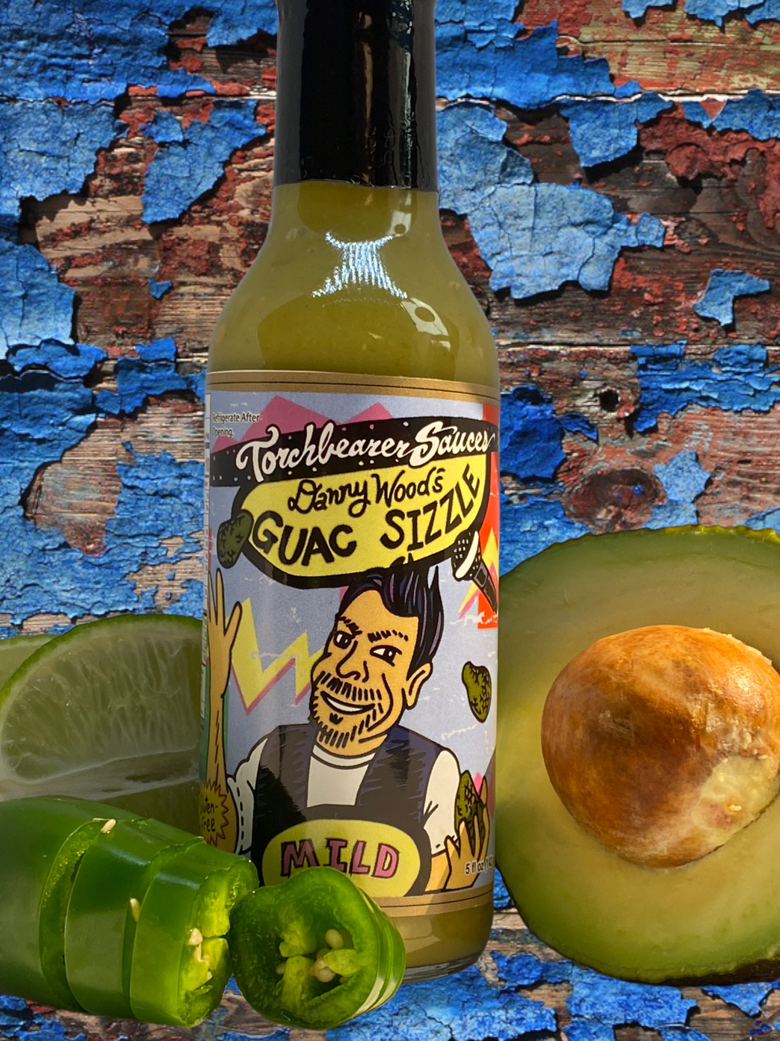 danny-wood-guac-sizzle-sauce-avocat-lot-3-bouteilles image 3