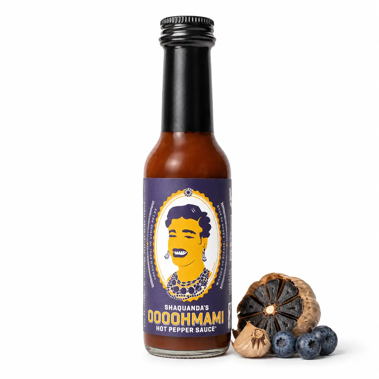 shaquanda-s-oooohmami-sauce-piquante-umami-myrtille-148ml image 1