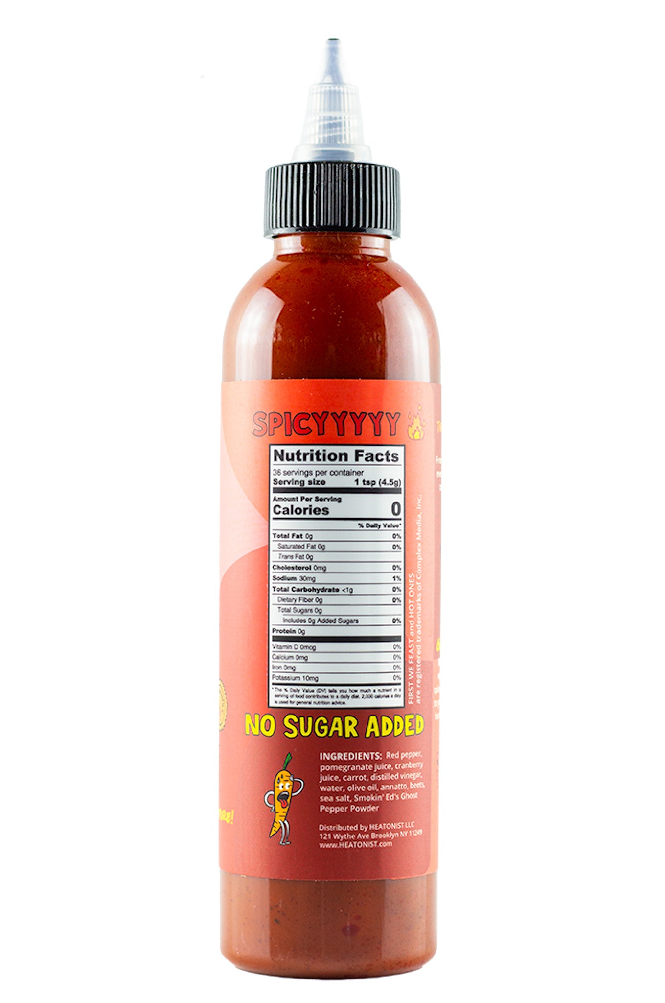 heatonist-hot-ones-jr-red-sauce-douce-grenade-cranberry-148ml image 4