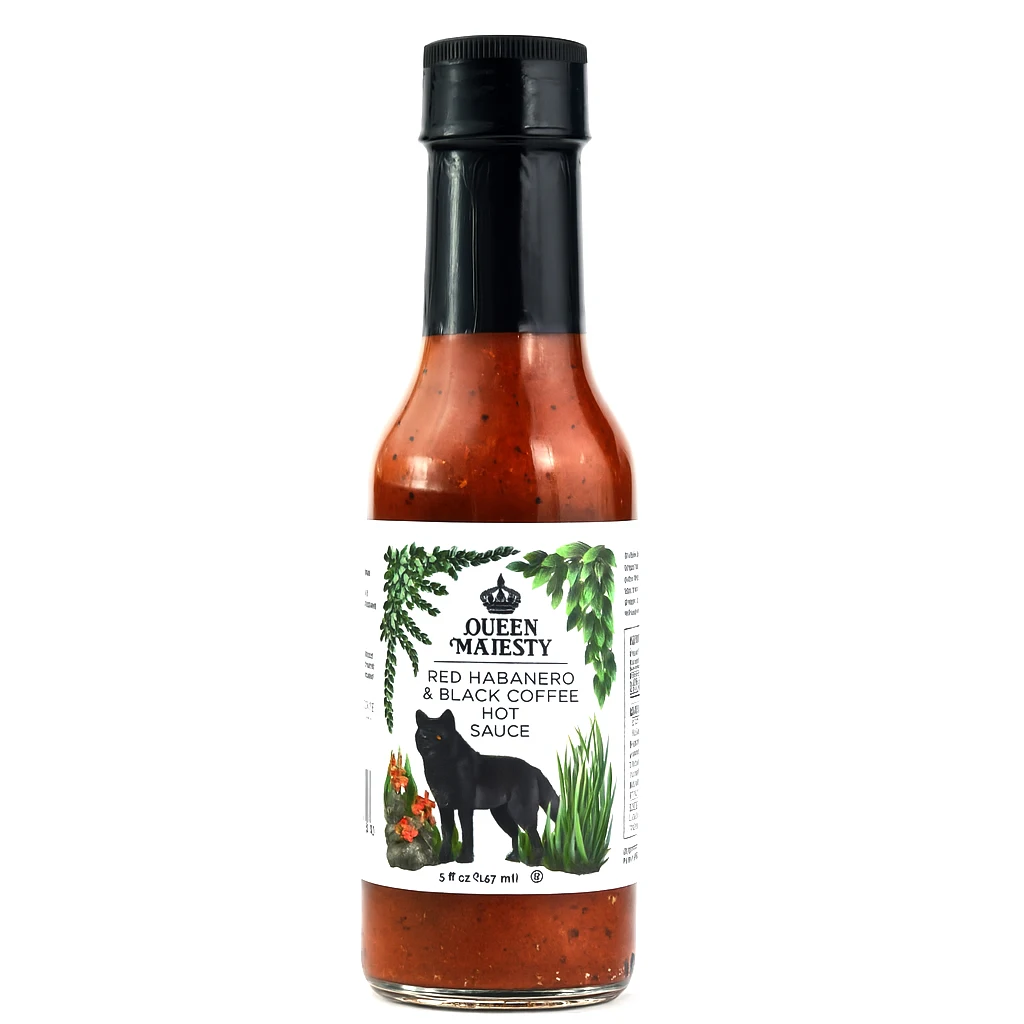 queen-majesty-red-habanero-sauce-caf-fum-148-ml image 1
