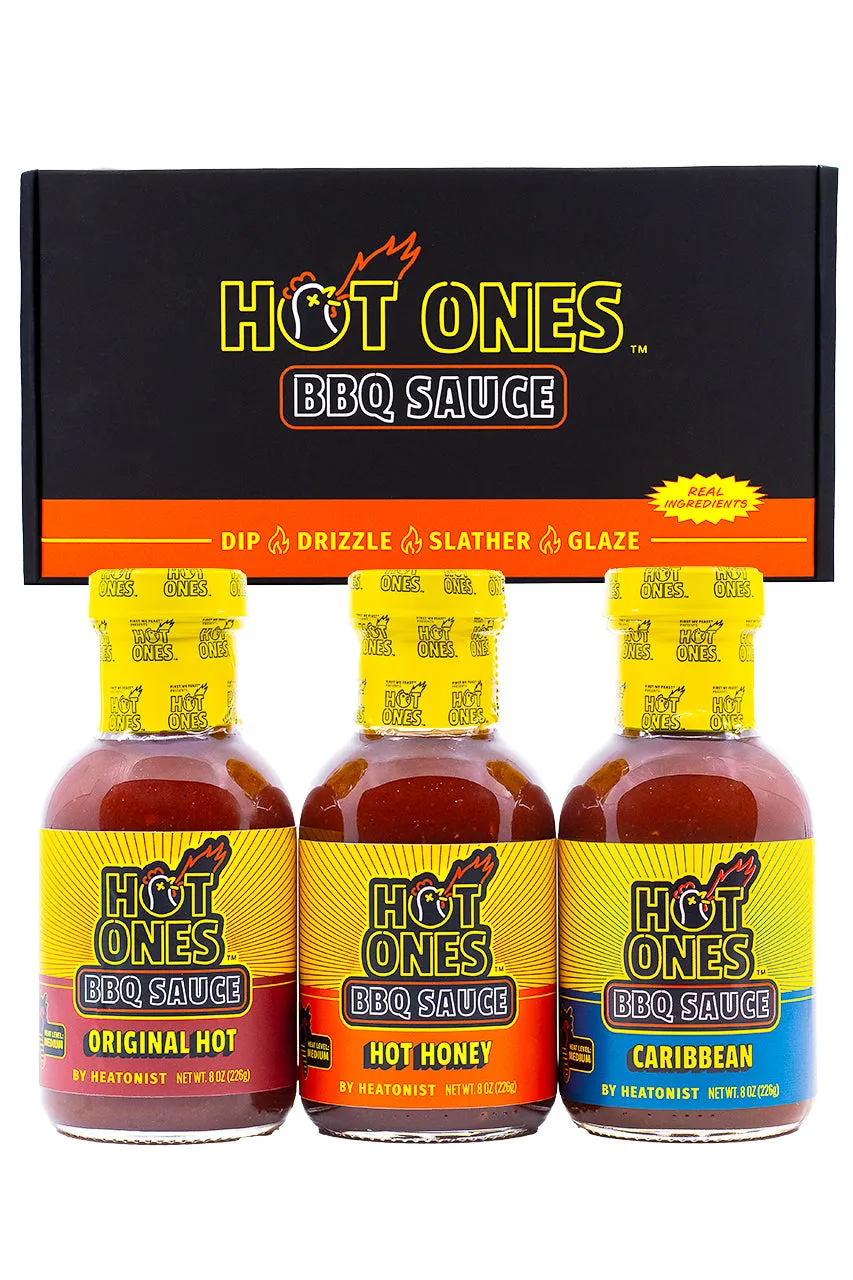 heatonist-hot-ones-bbq-trio-pack-3-sauces-barbecue image 1