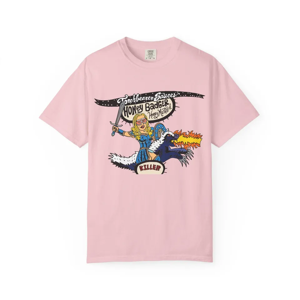 torchbearer-honey-badger-t-shirt-coton-unisexe-graphique image 1