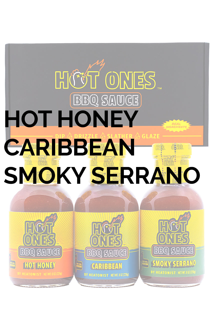 hot-ones-bbq-trio-pack-3-sauces-hot-honey-caribbean image 2