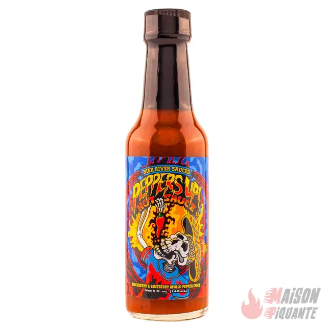 high-river-peppers-up-high-river-hot-sauce-148ml-m-re-myrtille-apollo image 1