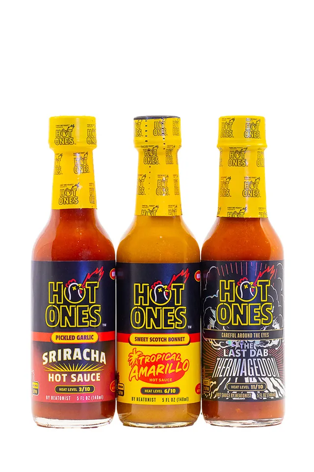 heatonist-hot-ones-trio-saison-28-last-dab-thermageddon-3-sauces image 1