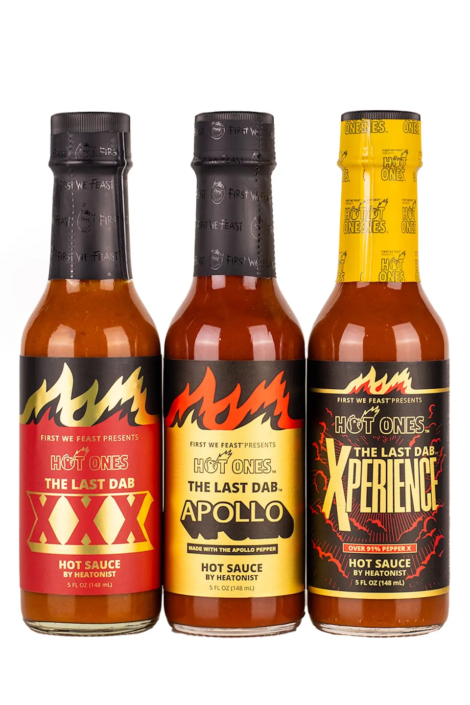 heatonist-hot-ones-last-dab-trio-sauce-pepper-x-lot-3 image 1