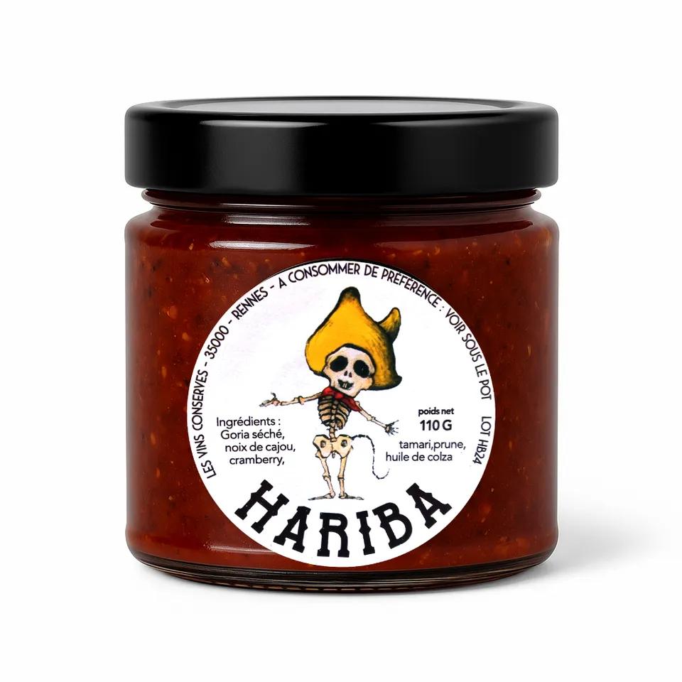 hariba-chili-crisp-goria-condiment-110-g-cajou-cranberry image 1