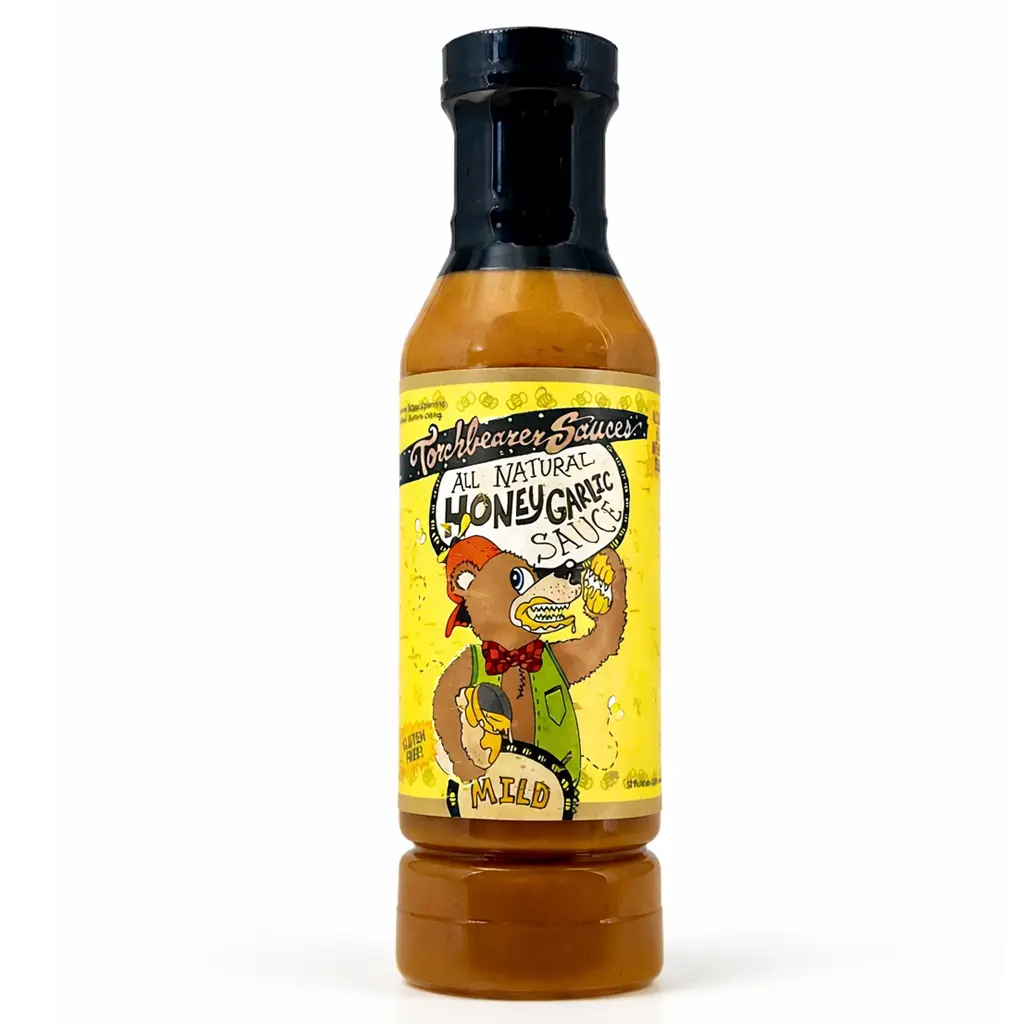 torchbearer-honey-garlic-sauce-miel-ail-douce-350ml image 1