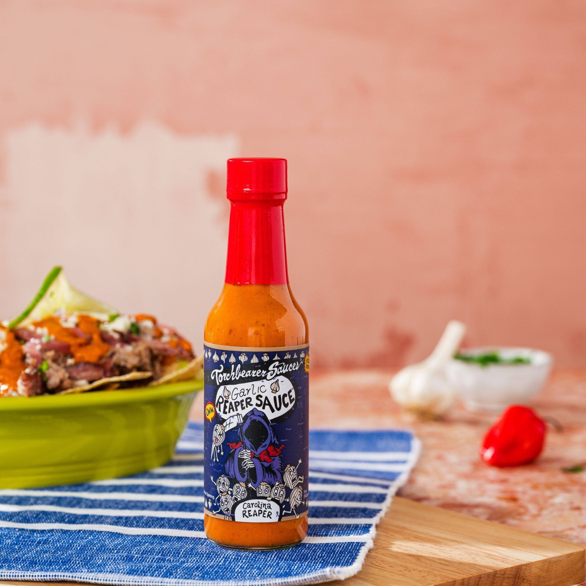torchbearer-garlic-reaper-sauce-piquante-ail-carolina-reaper image 3
