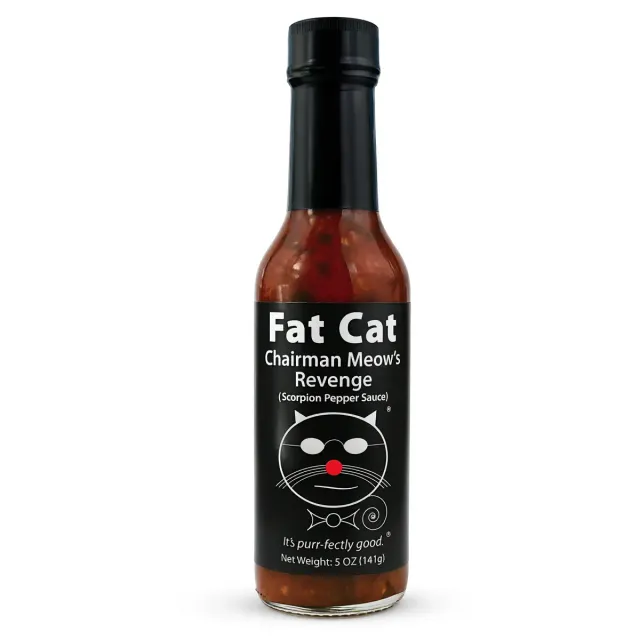 fat-cat-chairman-meow-s-revenge-sauce-piquante-scorpion-coriandre-148-ml image 1