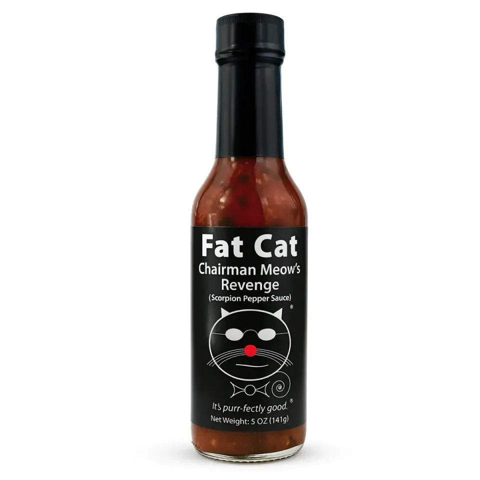 fat-cat-chairman-meow-s-revenge-sauce-piquante-scorpion-coriandre-148-ml image 1