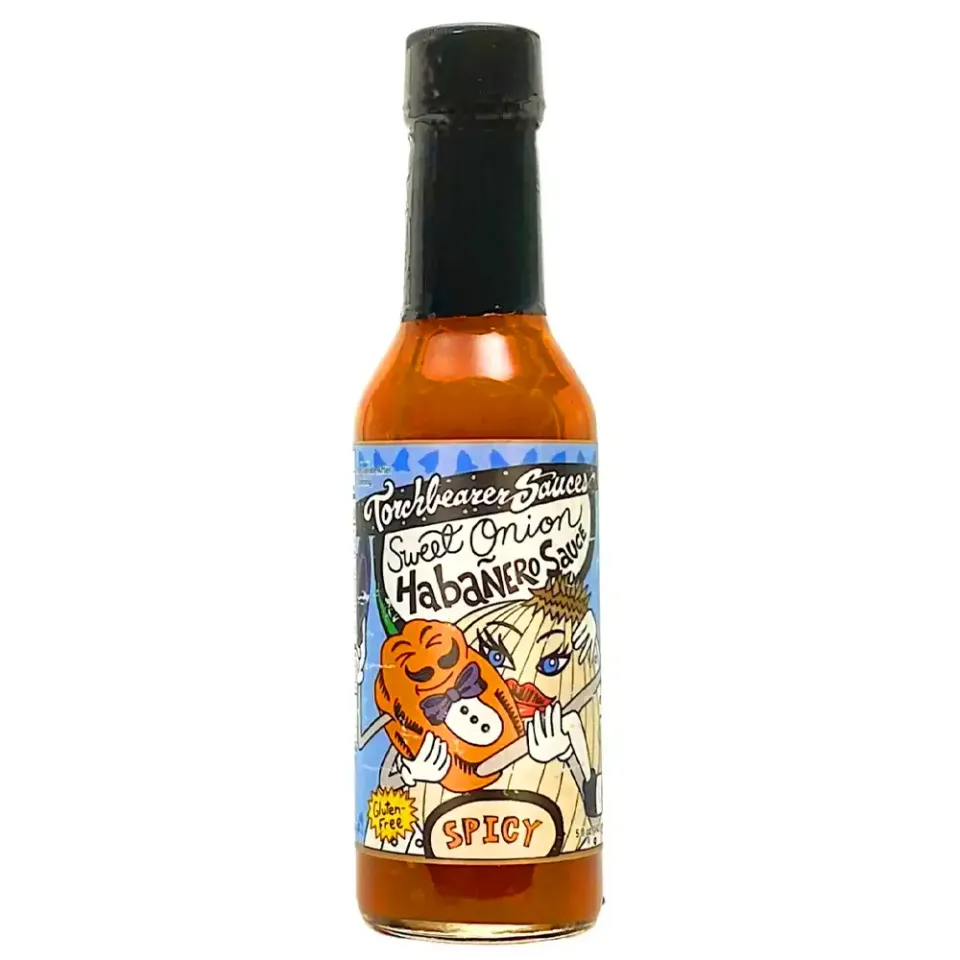 torchbearer-sweet-onion-habanero-sauce-piquante-148-ml-oignon image 1