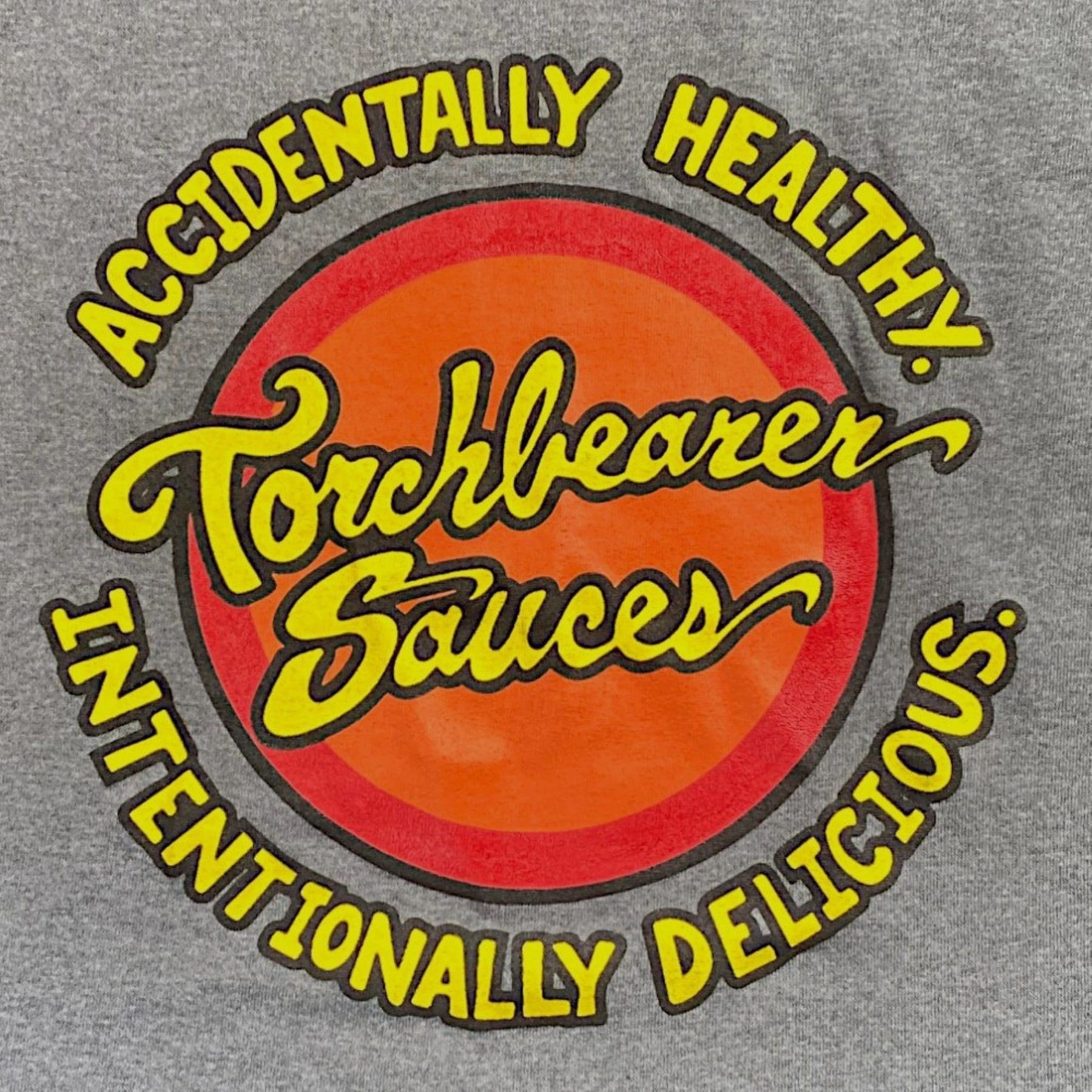 torchbearer-grey-logo-t-shirt-gris-coton-logo-classique image 1